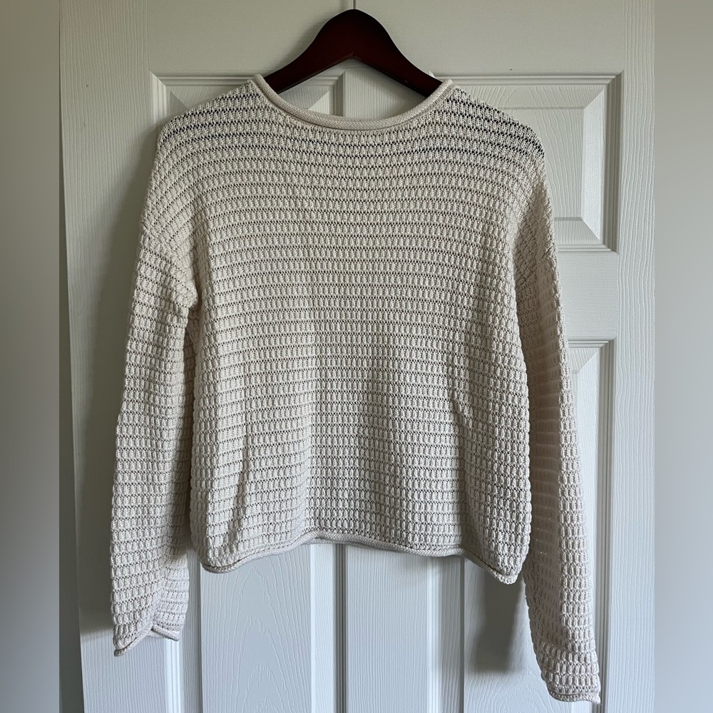 Cream White Knit Sweater